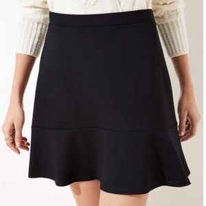 NWT Loft Black Flippy A-Line Skirt